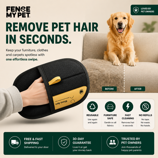 Pet Hair Removal Gloves Brush