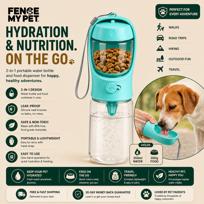 Water Bottle Food Dispenser